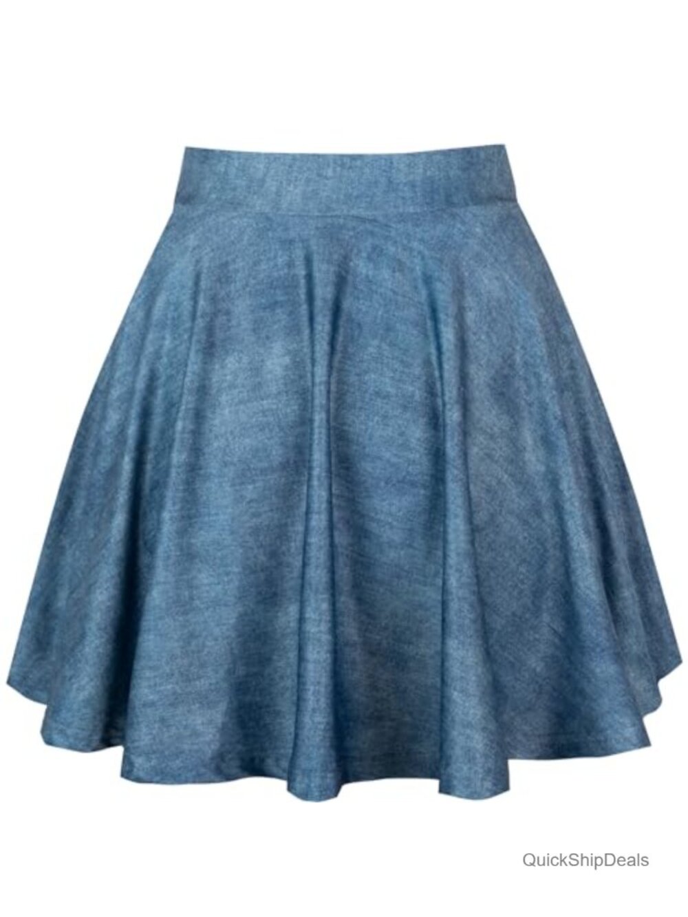 Women's A-Line Mini Skort with Built-in Shorts High Waist Pull On